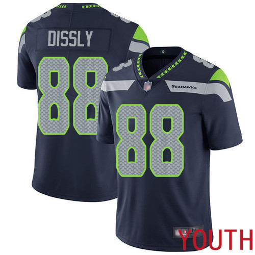 Seattle Seahawks Limited Navy Blue Youth Will Dissly Home Jersey NFL Football 88 Vapor Untouchable
